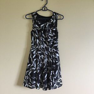 Black/White Express A-Line Dress, Size 0